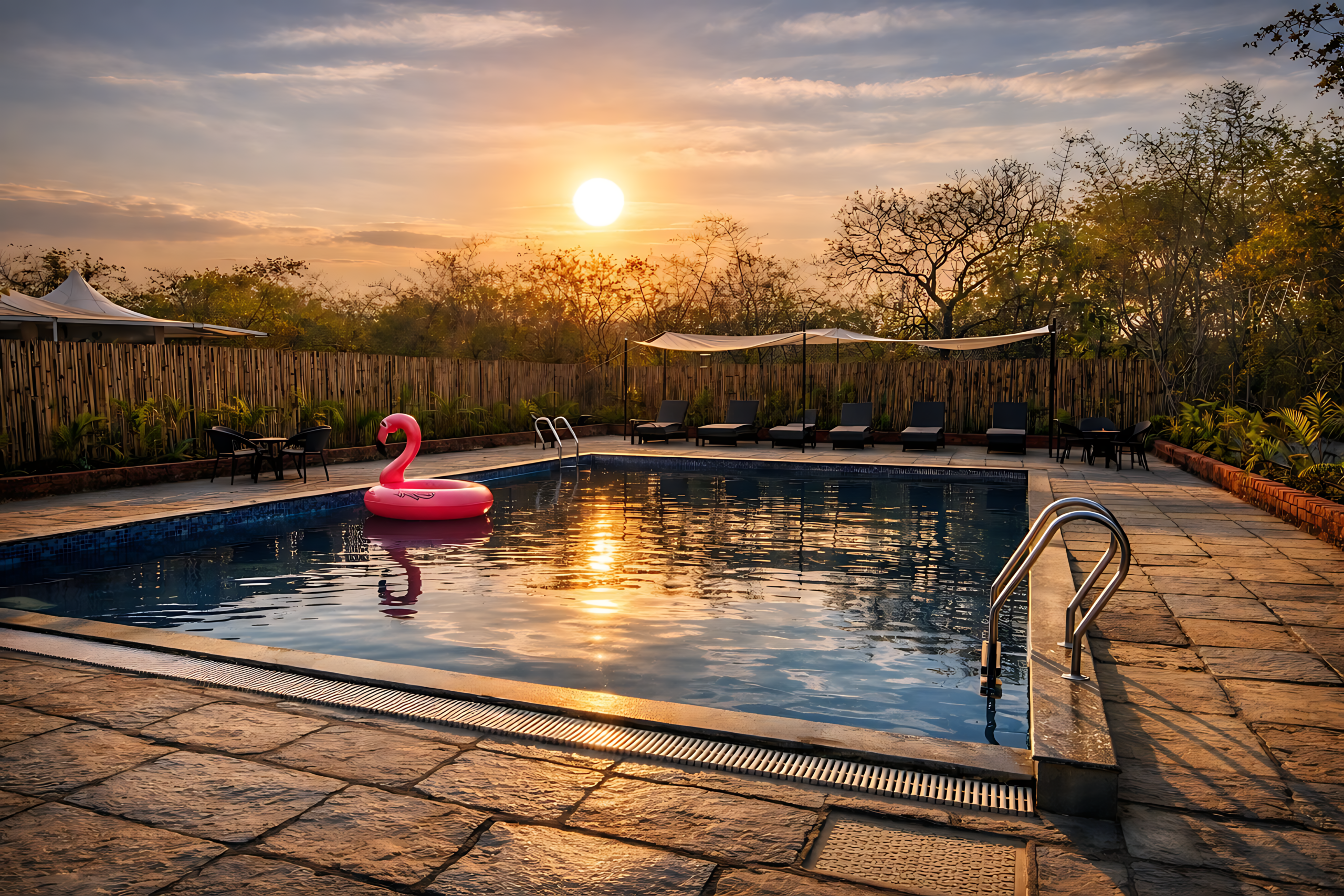 Nature resort pool near Jungle Safari in Nagpur